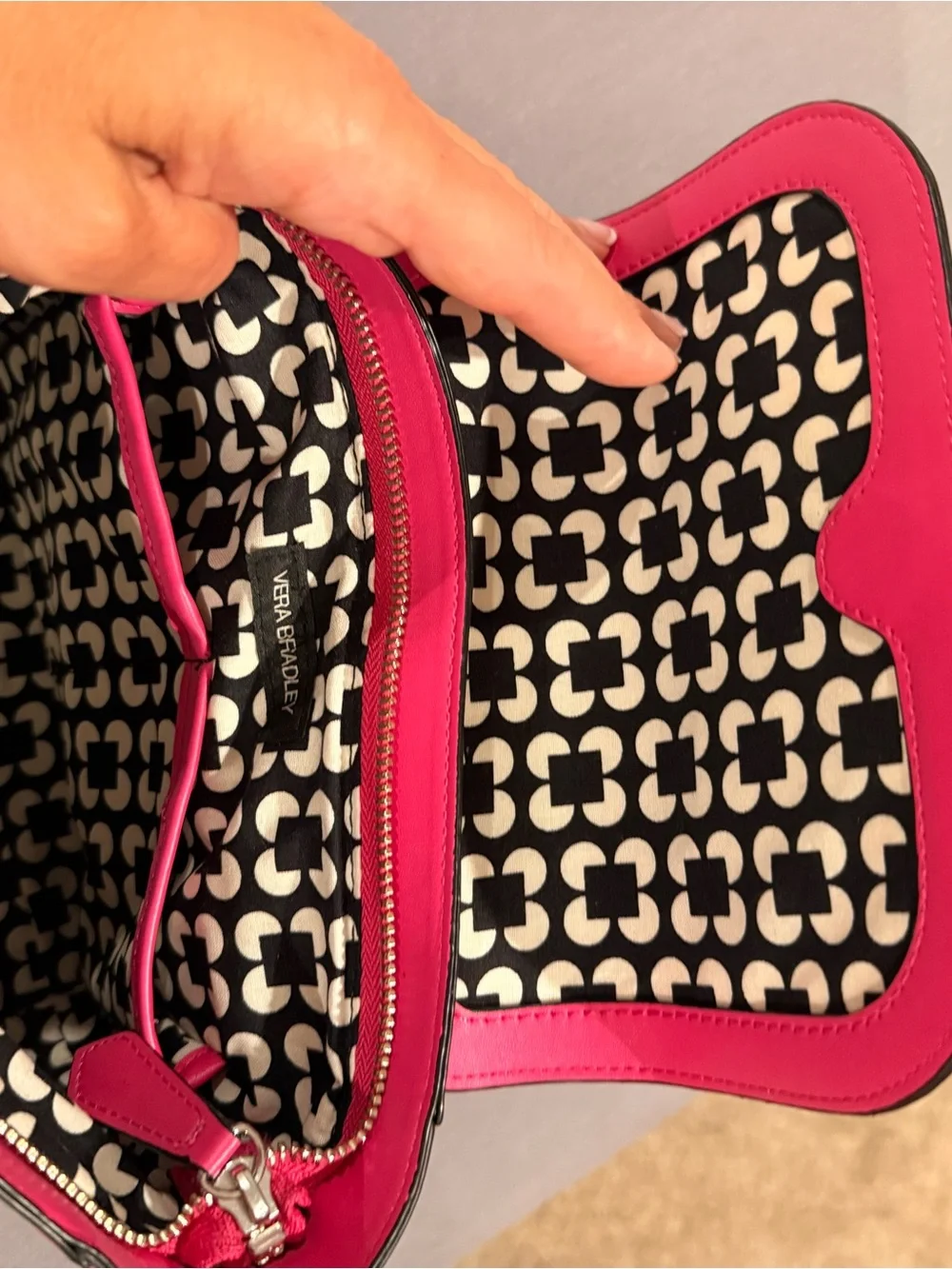 Vera Bradley Neon Pink Crossbody Bag